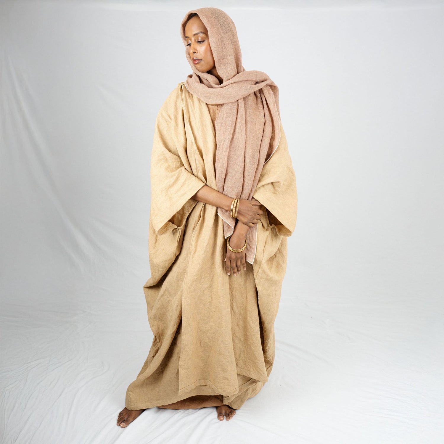 Sunlit Prayer Batwing Abaya